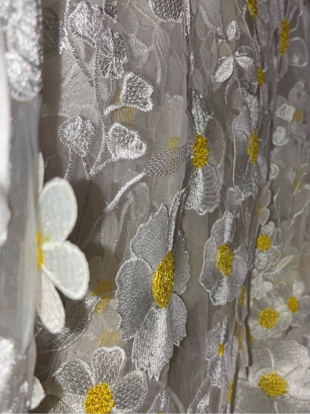 Anthropologie Dolman Left Coast Sheer Flower Appliqué tee 🌼 - Picture 8 of 8